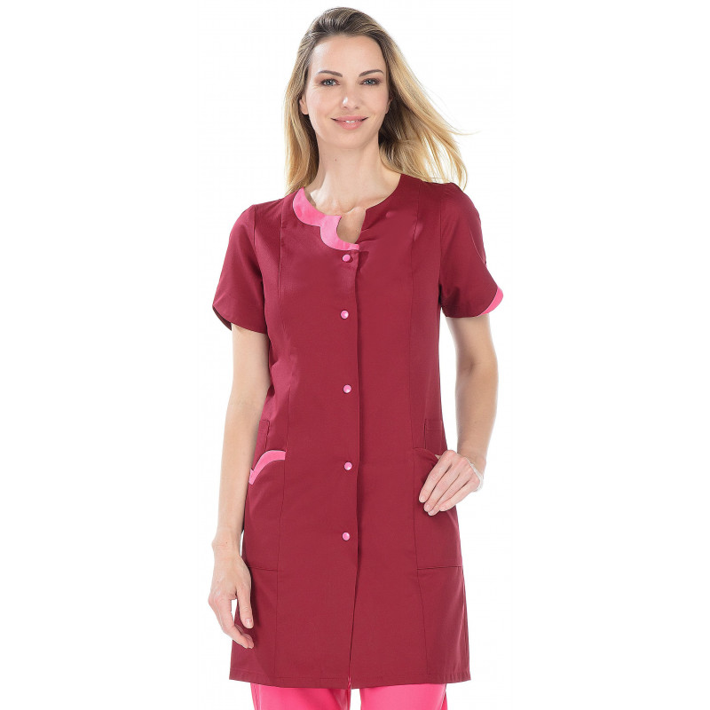 Blouse dame manches courtes coupe ajustée