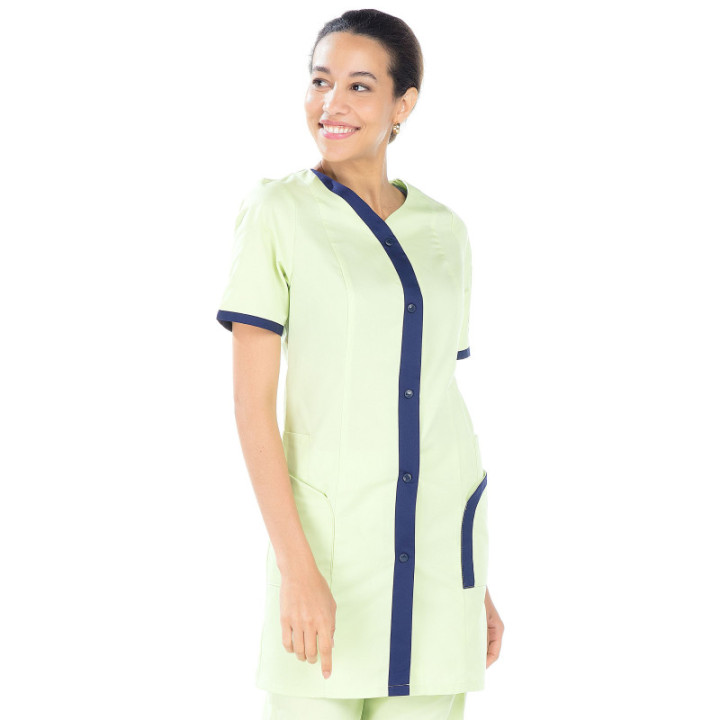 Blouse médicale femme manches courtes polycoton REMI