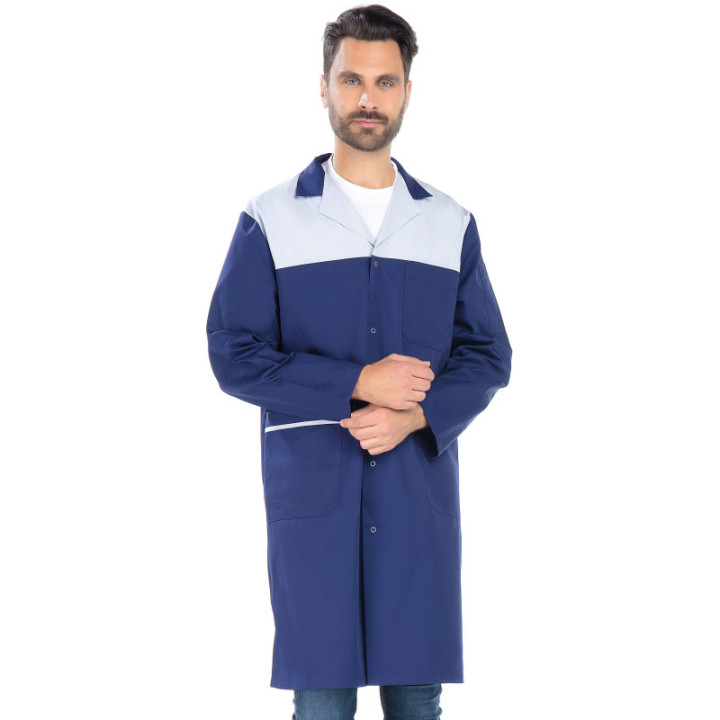 Blouse de travail homme longue milieu médical REMI