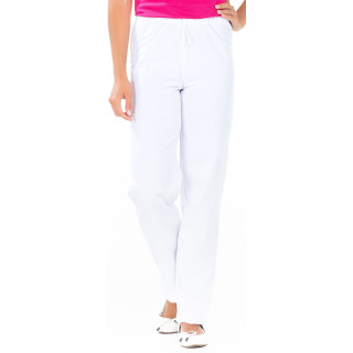 Pantalon médical blanc polycoton homme REMI sans poches