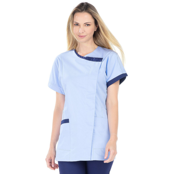 Tunique médicale femme DALHIA REMI manches courtes ajustée