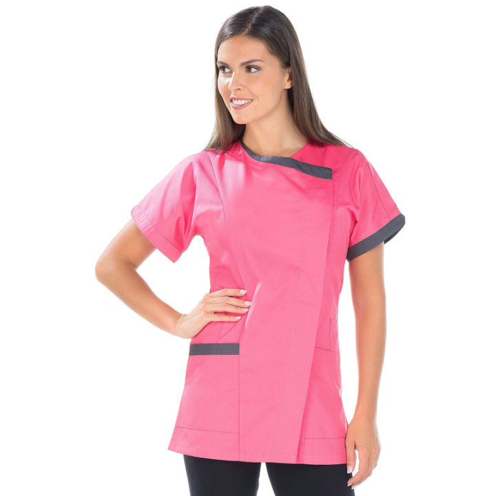 Tunique médicale femme DALHIA REMI manches courtes ajustée