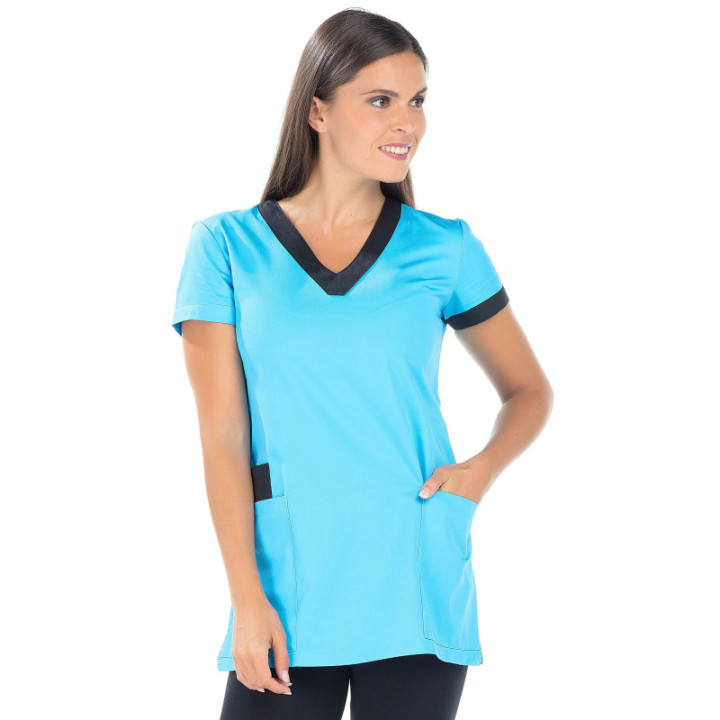 Tunique unisexe à enfiler col V médical REMI