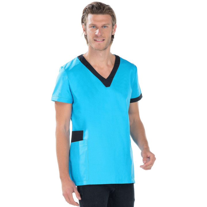 Tunique unisexe à enfiler col V médical REMI