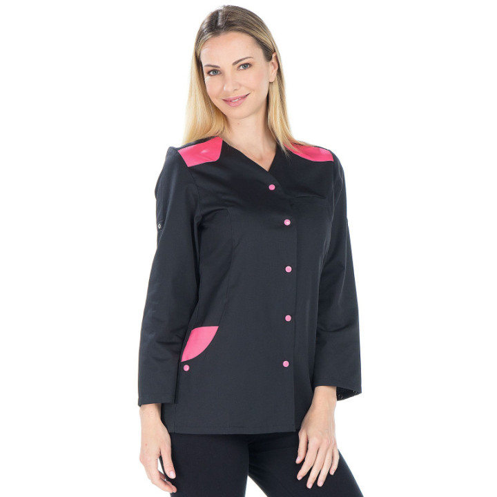 Tunique médicale femme manches longues ajustée REMI