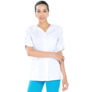 Tunique médicale femme manches longues ajustée REMI