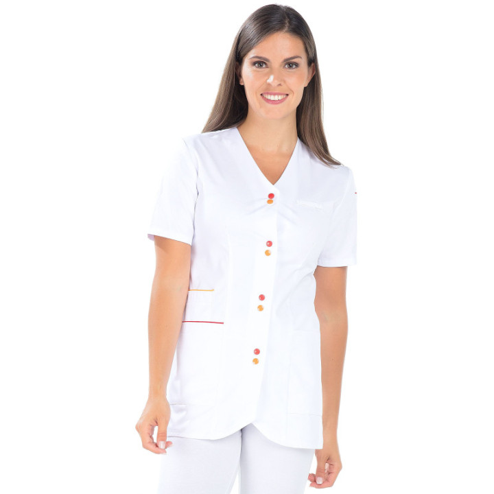 Tunique médicale femme porte badge MAËLLE REMI