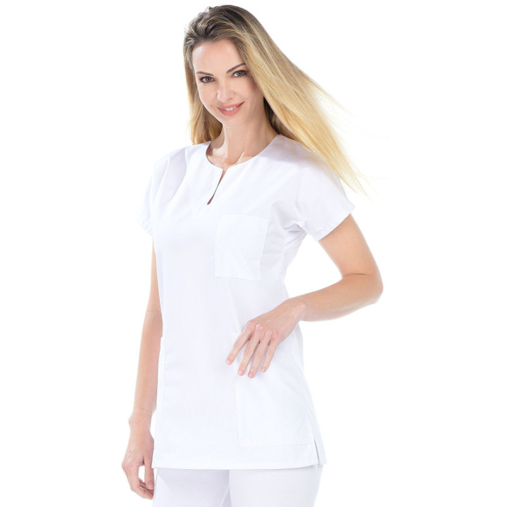 Tunique femme polycoton médical manches courtes REMI
