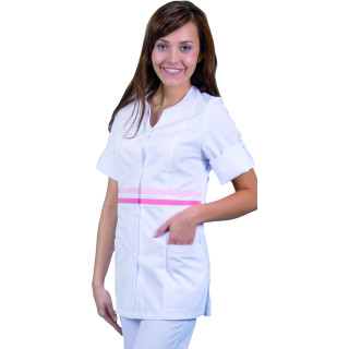 Tunique médicale femme blanche manches longues REMI
