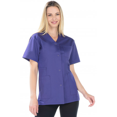 Tunique femme manches courtes en polycoton