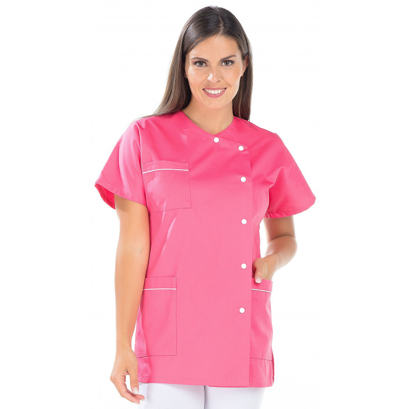 Tunique femme manches courtes kimono en polycoton