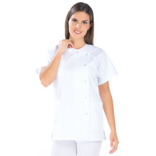 Tunique médicale femme manches courtes kimono polycoton