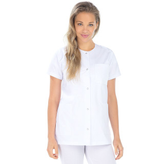 Tunique médicale femme coton manches courtes kimono REMI