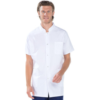 Tunique kimono mixte coton médical blanc REMI