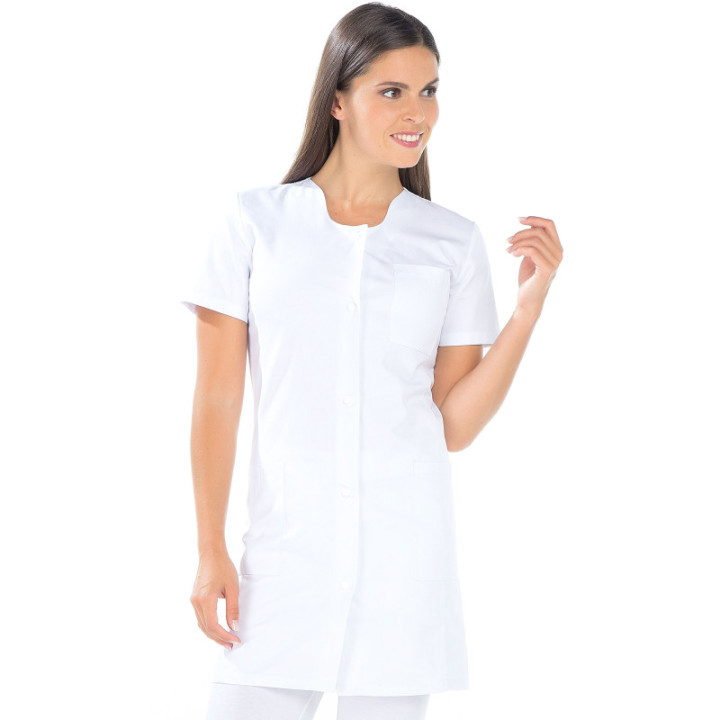 Blouse femme médicale manches courtes cintrée REMI ELISE