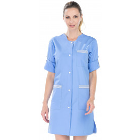 Blouse femme couleur manches longues tranformables (2)