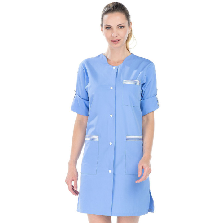 Blouse femme médicale manches longues transformables REMI