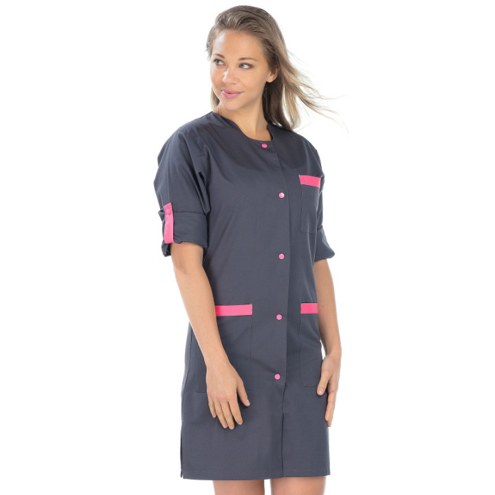 Blouse femme médicale manches longues transformables REMI