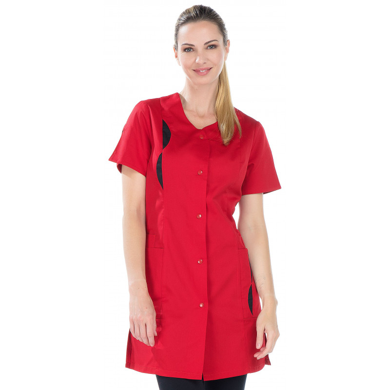 Blouse ¾ manches courtes et coupe ajustée