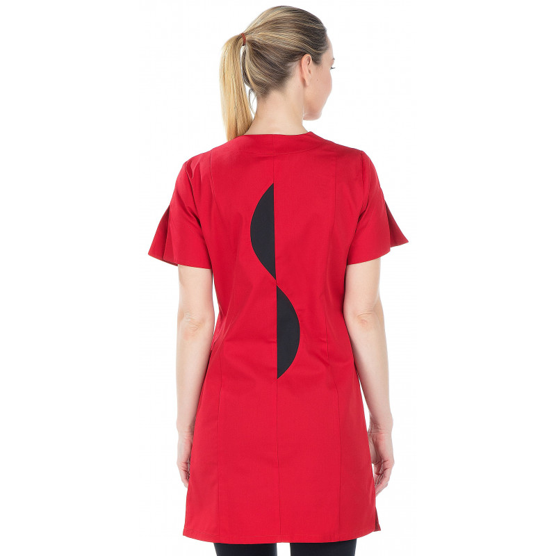 Blouse ¾ manches courtes et coupe ajustée