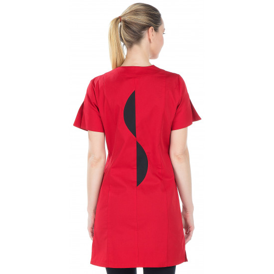 Blouse ¾ manches courtes et coupe ajustée