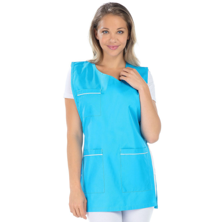 Chasuble femme professionnelle médicale à lacets côté