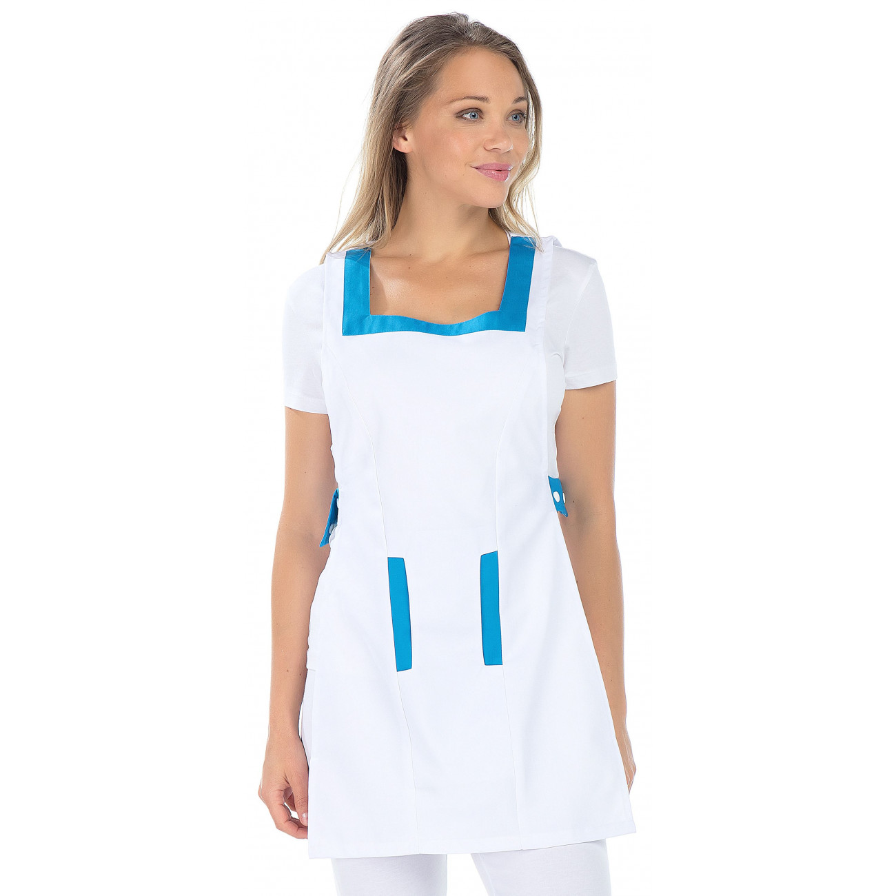 Chasuble femme à fermetures pressions