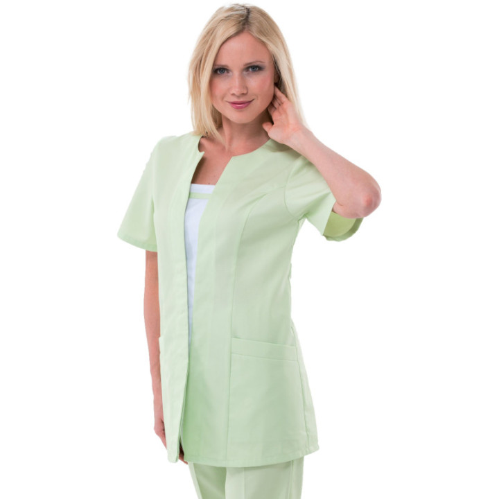 Tunique médicale femme col fantaisie REMI manches courtes