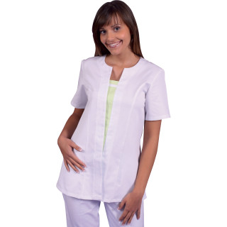 Tunique médicale femme col fantaisie REMI manches courtes