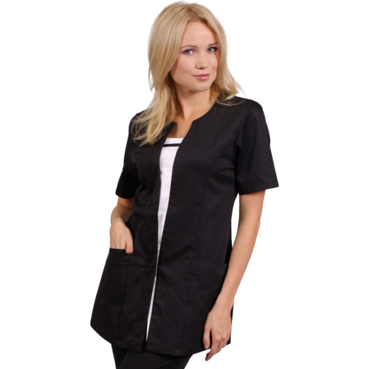 Tunique médicale femme col fantaisie REMI manches courtes