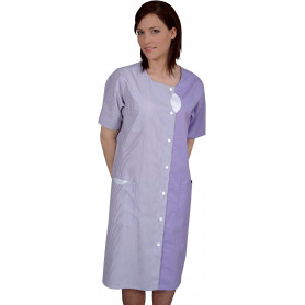 Blouse femme rayée, fermeture côté (2)