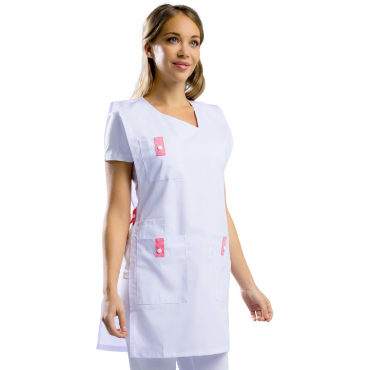 Chasuble femme col décalé REMI pour métiers médicaux