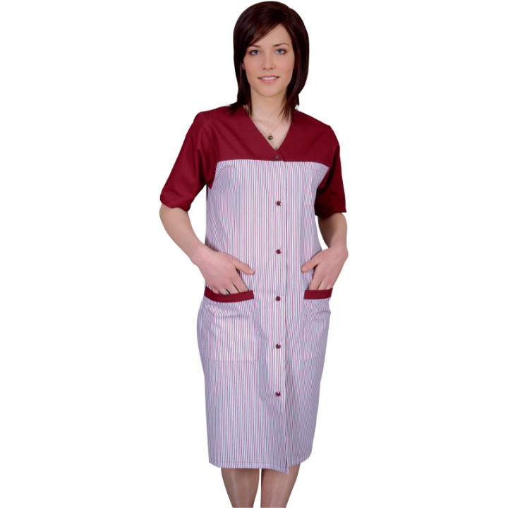 Blouse femme col V manches courtes médical REMI