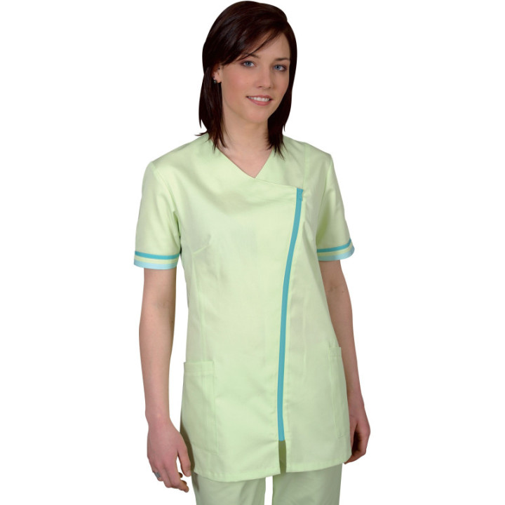 Tunique médicale femme manches courtes zip côté REMI