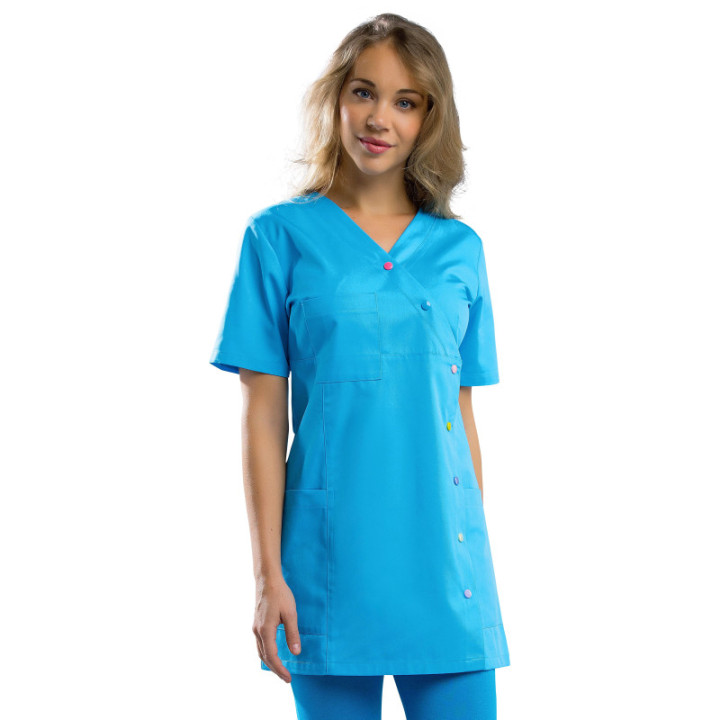 Tunique médicale femme col V manches courtes REMI