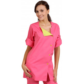 Tunique JULIA REMI CONFECTION Fuchsia/Grany et Noir/Grany