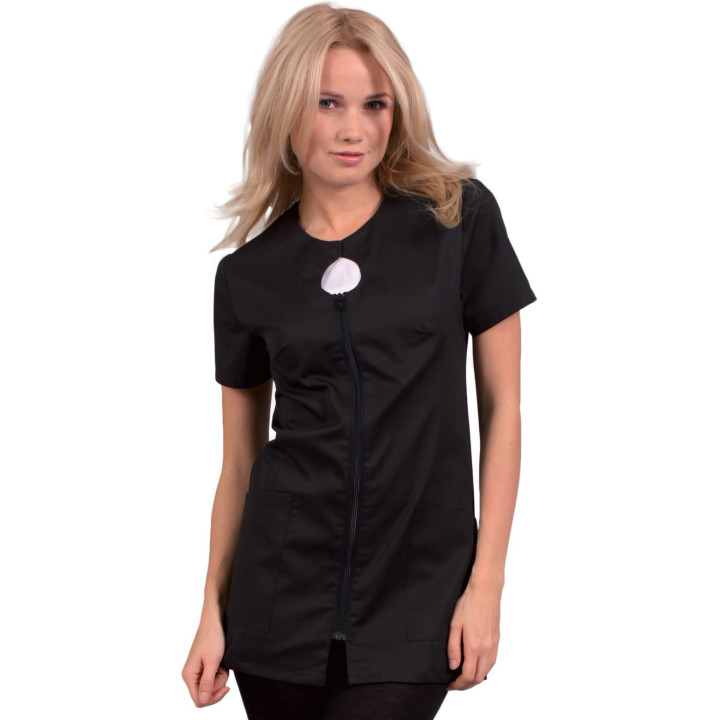 Tunique médicale femme zippée REMI manches courtes