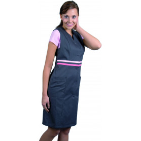 Blouse femme sans manches, col fantaisie (2)