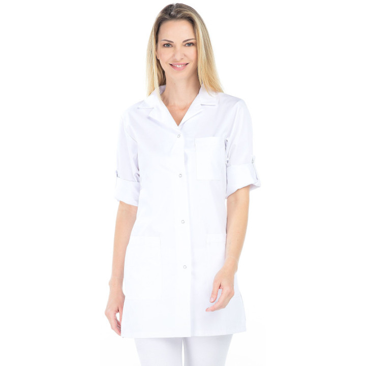Tunique médicale femme manches transformables polycoton REMI