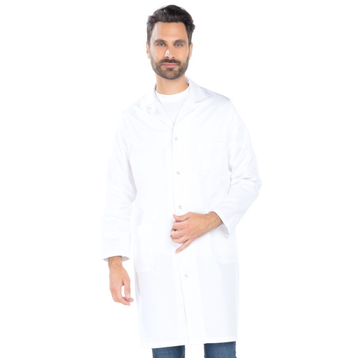 Blouse droite mixte manches longues coton 100% médical REMI