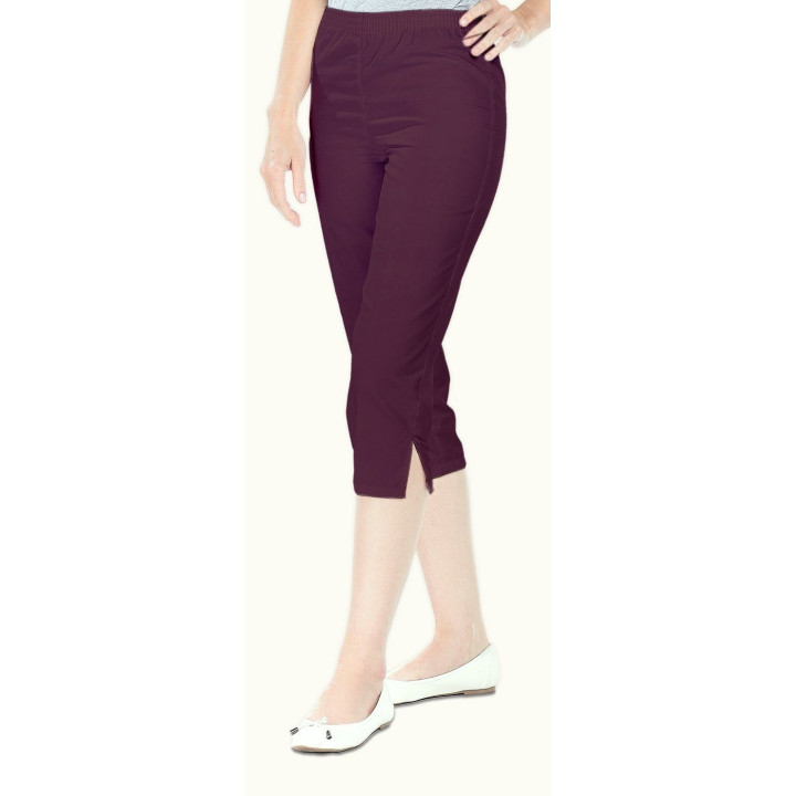 Pantacourt corsaire femme pro médical taille élastiquée