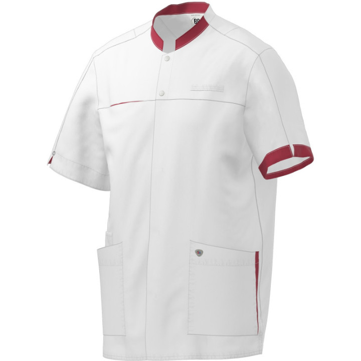 Tunique médicale homme BP manches courtes avec poches pratiques