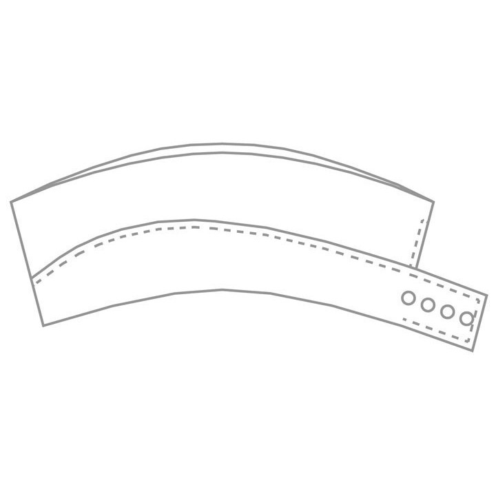 Calot de cuisine polyester coton noir BP réglable