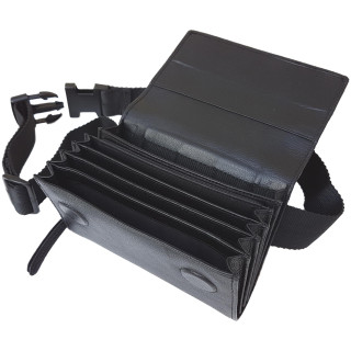 Sacoche de serveur en CUIR, Ouverture Accordéon, SANS MONNAYEUR 6 PIÈCES, fermeture AIMANTS vue Principale