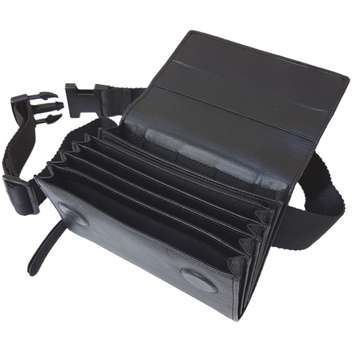 Sacoche de serveur en CUIR, Ouverture Accordéon, SANS MONNAYEUR 6 PIÈCES, fermeture AIMANTS vue Principale