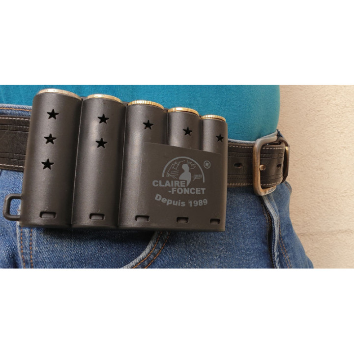 Monnayeur ceinture 5 pièces noir pour serveur serveuse