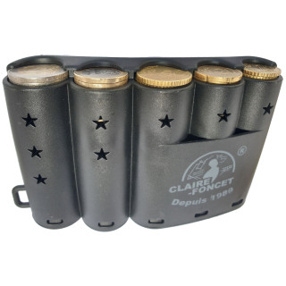Monnayeur ceinture 5 pièces noir pour serveur serveuse