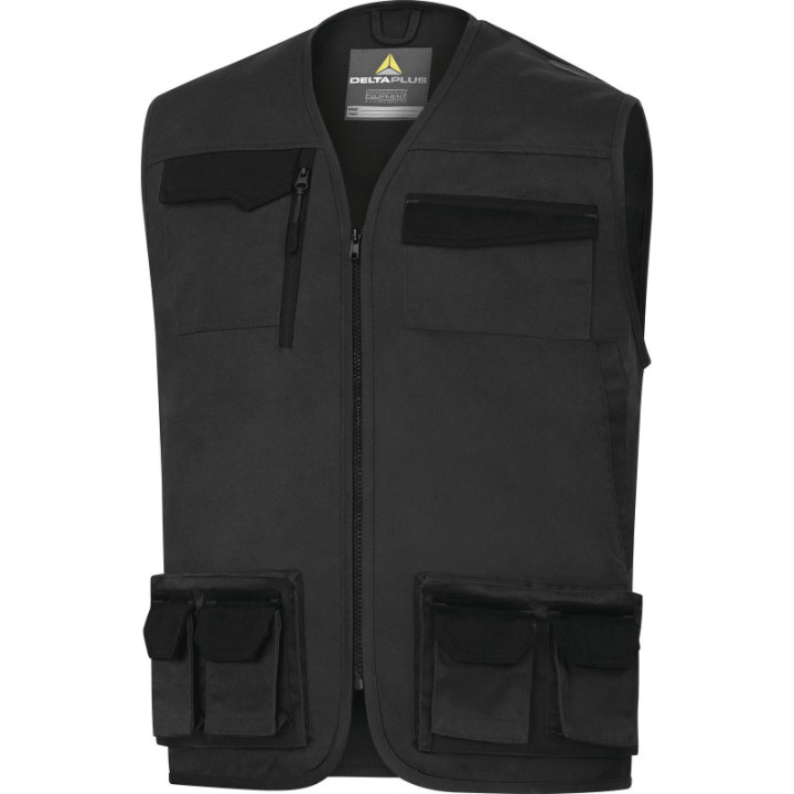 Gilet de travail multipoches polyester coton DELTA PLUS