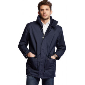 Parka homme en polyester oxford enduction imperméable.