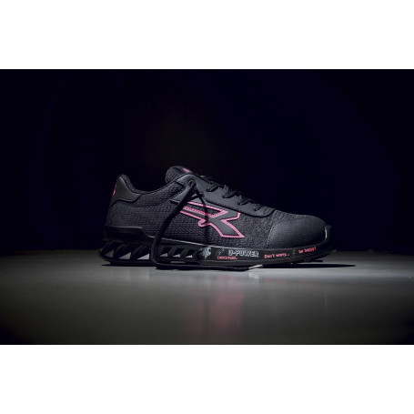 Chaussures de sécurité légères pour femme avec une tige en nylon ultra-respirant